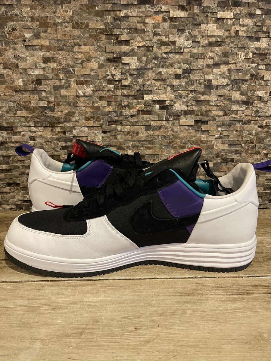 NIKE LUNAR FORCE 1 SP ACRONYM BLCK WHT-GRN-PRPL 698699 002 NIKE LUNAR FORCE 1 SP ACRONYM BLCK WHT-GRN-PRPL 698699 002