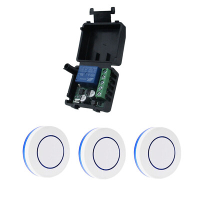 6-30V Mini RF Empfänger Relais Funkschalter System mit 433Mhz Rund Fernbedienung