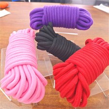 Bondage Rope BDSM Shibari 5M R Black Purple Pink Cotton Fetish Restraint  BDSM