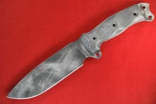 Busse Combat SFNO .255" Saber Ground Black/Grey/White Cerakoted Textured Handle