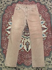 Vintage 1970s Lee Corduroy Pants Light Brown Tan Size 30x30