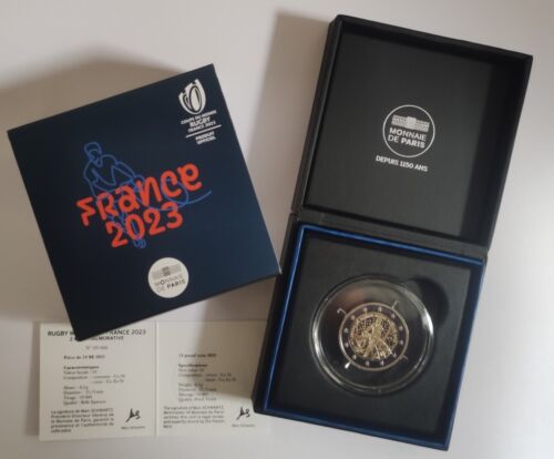 #RM# 2 EURO PROOF COMMEMORATIVE  FRANCE 2023 - RUGBY WORLDCUP - Photo 1/1