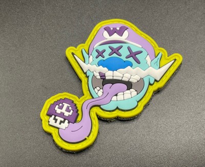 Smashed Brothers Gear Future Relic Blue Weird Wario v2 EDC PVC Pouch Patch