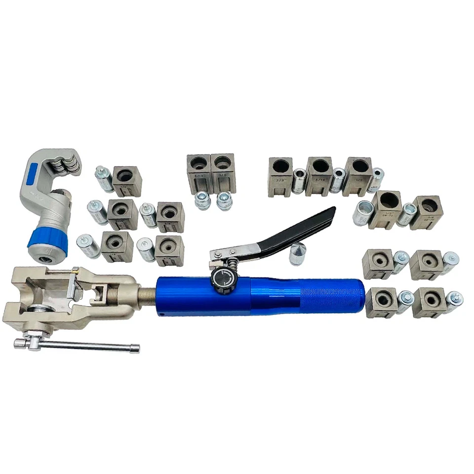 d'outils d'évasement hydraulique de réparation à Double frein 45 ° cuivre acier - Photo 3/4