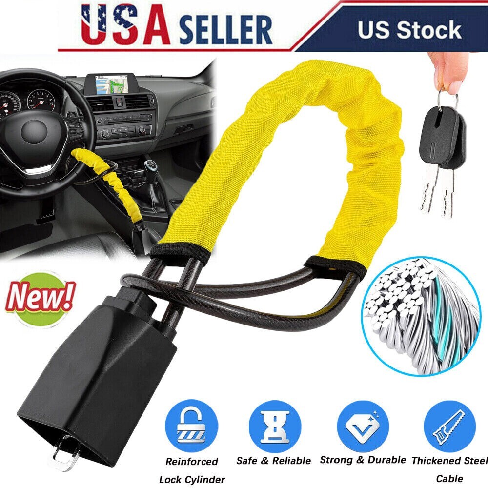 Steering Wheel Lock Anti-Theft Security System Car Truck SUV Auto Lock Universal