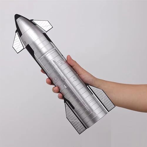 Spacex Starship Rocket Model Nasa Toy With Metallic Texture Spacex Starship Rocket Model Nasa Toy With Metallic Texture