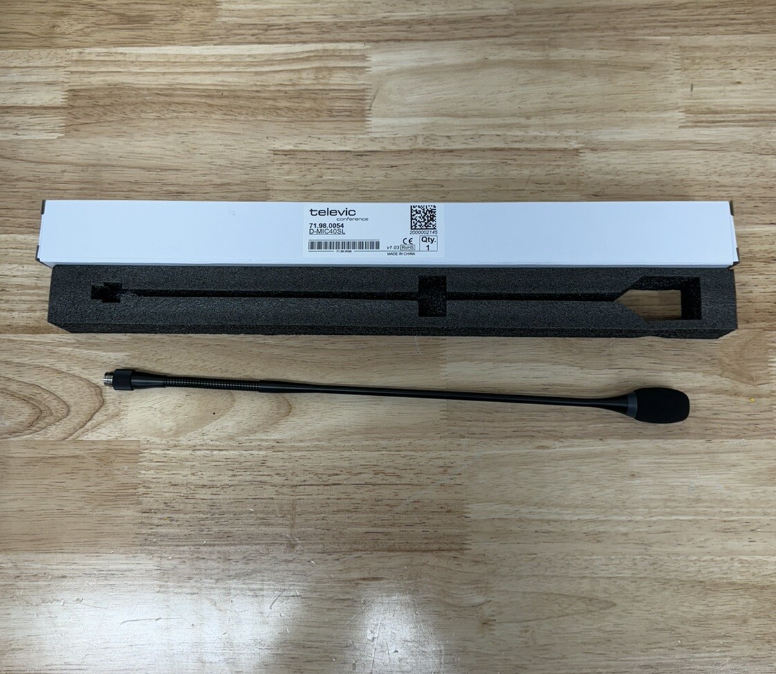 Televic D-MIC-40SL Conference Gooseneck Microphone 16 in 71.98