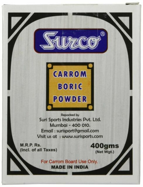Surco Professional Boric Acid Powder For Carrom Board 400gm For