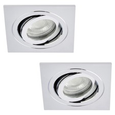 Litecraft Recessed Downlight IP65 Bathroom Tiltable GU10 Spotlight - 7 Colours  