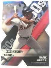 2020 Topps Chrome Baseball #DOD-4 Hank Aaron Decade of Dominance Die-Cut