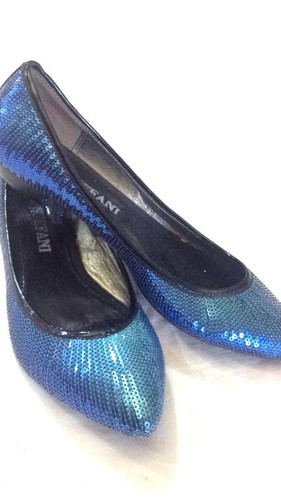 Luca Stefani - Ballet Flats - Blue - N°37 - with Sequins - Heel 2 CM - Used - Picture 5 of 12