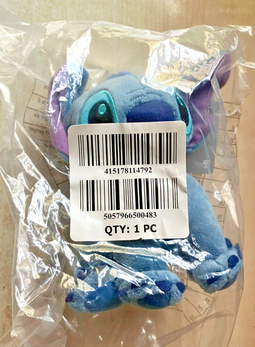 New Disney Store Lilo & Stitch Mini Bean Bag Beanie Soft Toy - Stitch 17x13x12cm - Foto 4 di 6