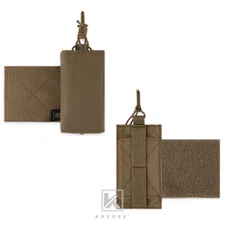 KRYDEX Tactical Radio Kit Pouch Expander Wings Set for Carrier Chest Rig Coyote