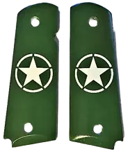1911 GRIPS fits COLT Springfield Rock Island Army Star Clones jeep green