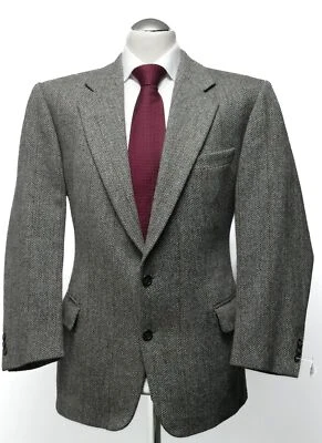 Burberrys Herren Sakko Jackett Bennet 25,5 grau meliert einreihig 2-Knopf Tweed - Bild 1 von 4