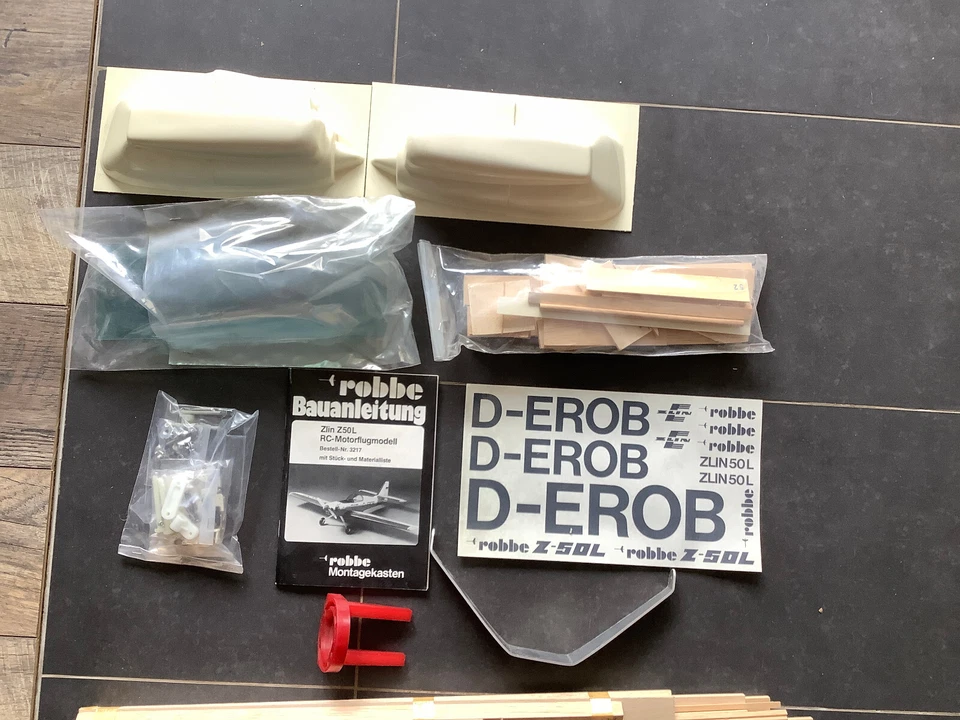 Vintage Robbe 3217 1:6,8 ZLIN 50 L Unverbaut "Top Rarität" (CO10-245K) - Bild 3 von 4