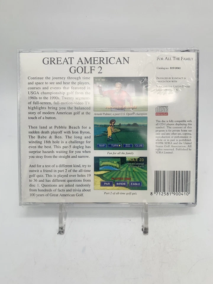 Great American Golf 2 Philips CD-I Brand New Sealed RARE - Image 4 of 4