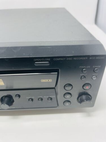 Sony RCD W500C CD Recorder Dual Deck A Does Not Work PARTS/REPAIR - Picture 3 of 13
