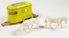 MATCHBOX 43 RICE HORSE PONY TRAILER SAND BASE VINTAGE LESNEY 1-75 ENGLAND BRE