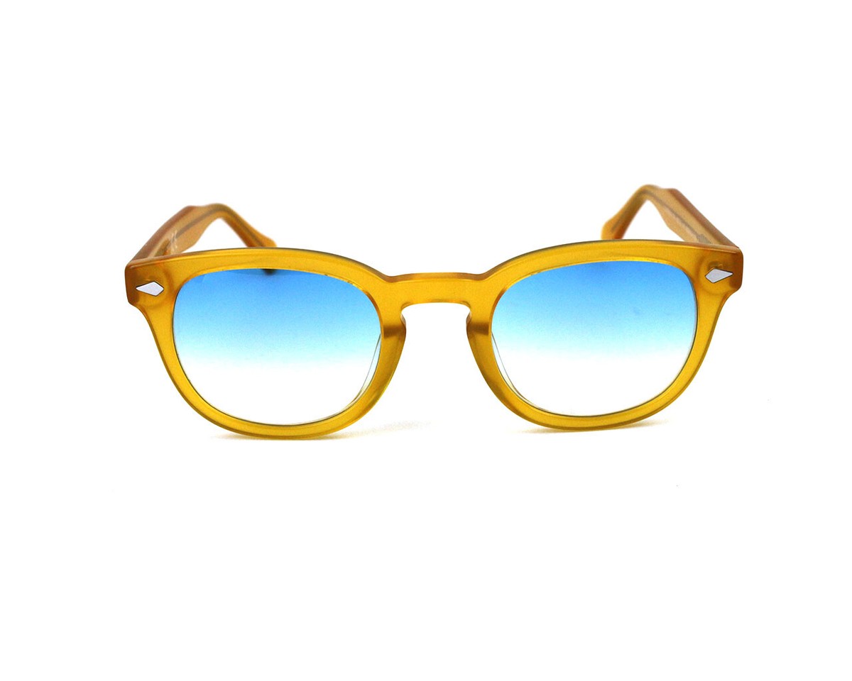 Brand New X-LAB Sunglasses 8004 style moscot 27.6924 Yellow blue