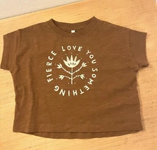 RYLEE + CRU Love You Something Fierce Tee Shirt Sz 6-12 mons NEW