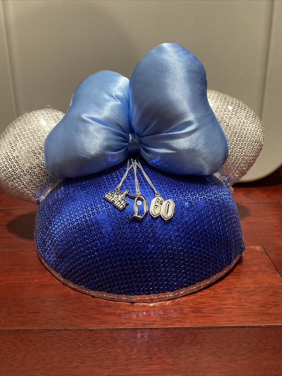 Disney Sparkling Black and Blue Minnie Mouse Ears 60th Anniversary of DisneyLand Disney | Accessories | Disney Sparkling Black And Blue  main image 4