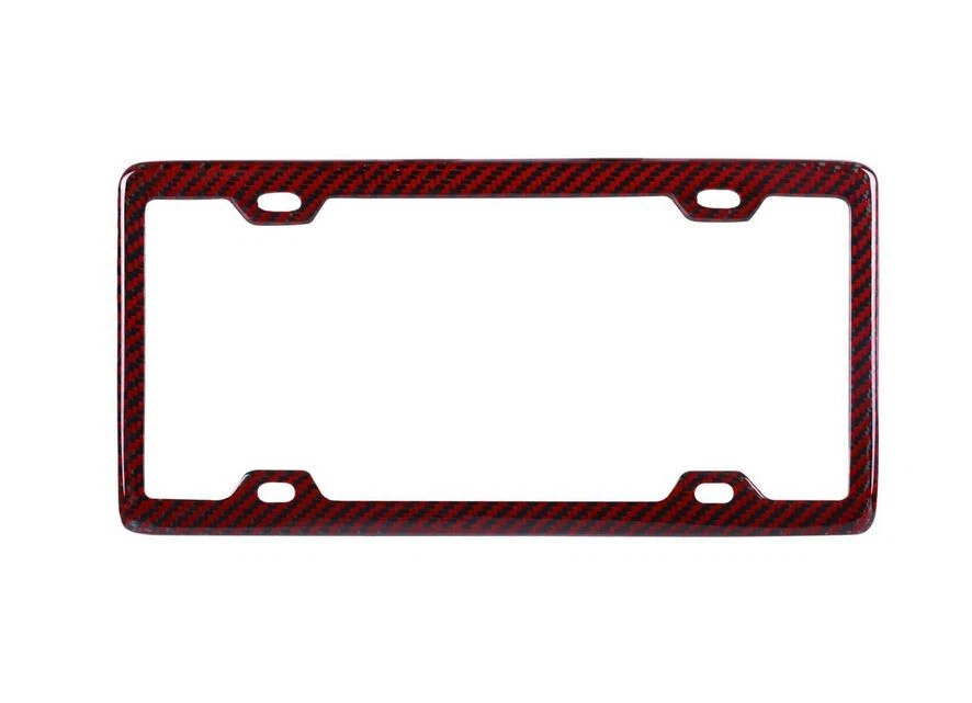 Black porsche license plate cheap frame