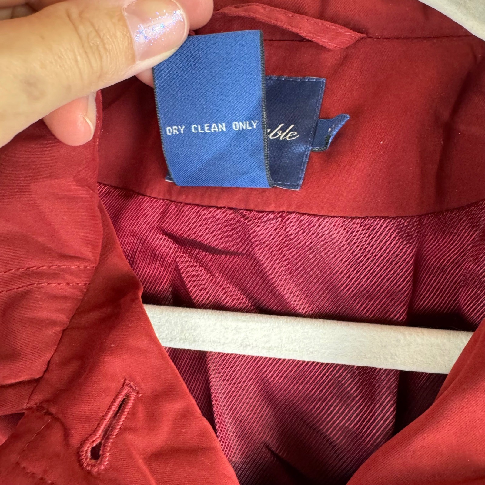 Façonnable Quilted Button Down Jacket Womens M Re… - image 3