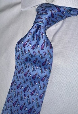 Robert Talbott Diablo Scotch Club Blue Silk 3.5 X60 