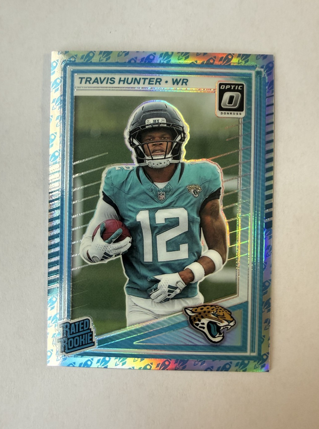 2025 Panini Donruss Optic Football - Travis Hunter RC Rocket Emoji SSP #201