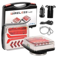 Wireless Trailer Lights Magnetic Led Kit -2 Pack Bluetooth Tail Lights for