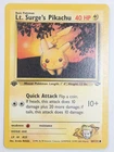 2000 Pokemon Gym Challenge - 1st Edition Lt. Surge's Pikachu #84/132 NM