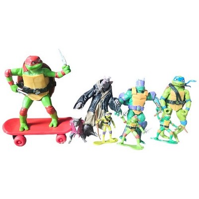 TMNT Action Figure Lot Raphael Leonardo Donatello Splinter + Accessories
