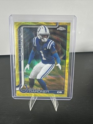 Topps 2025 Chrome Sauce Gardner Yellow Wave Refractor /275 