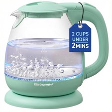 1L Glass Electric Water Kettle, BPA-Free, Fast Boil, Auto Shut-Off, Boil-dry ...