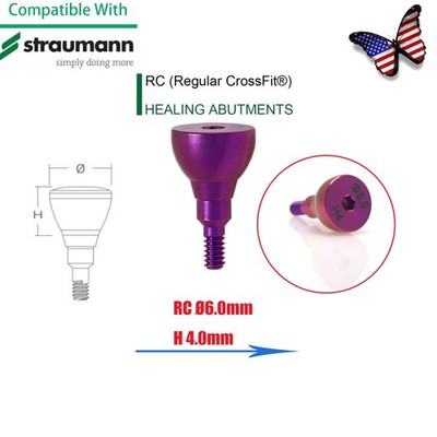 US Straumann ITI Bone Level Healing Abutment & Closure Screw Cap CrossFit BL/BLT