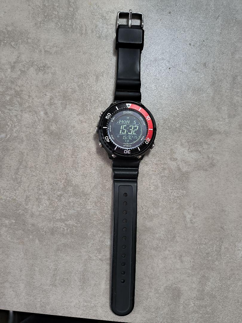 Seiko Prospex S802 00A0 Solar Digital Watch 20BAR Waterproof