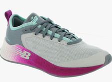 Kids New Balance Fresh Foam Fast V2 Lace-Up Shoe, Berry/Glacier Size 1 Wide