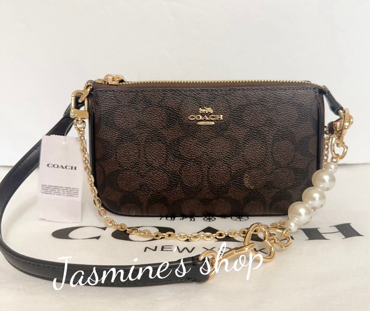 NWT Coach Nolita 19 In Signature Canvas CW426 Walnut/black | eBay