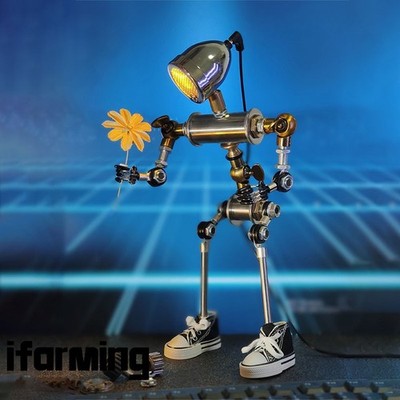 Robot-Shaped Ambient Light Cyberpunk Desktop Light E-sports Computer Decoration