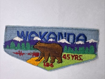 WWW BSA Wakanda Lodge 186 Flap  45 Years - Thread Break No Border