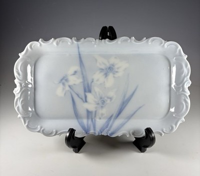 Copenhagen St Cloud Tray 10 1/2  By 6  Flowers 