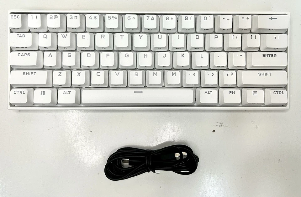 Corsair K65 RGB Mini 60% Mechanical Gaming Keyboard Cherry MX Red Deutsche Ver - Image 2 of 4