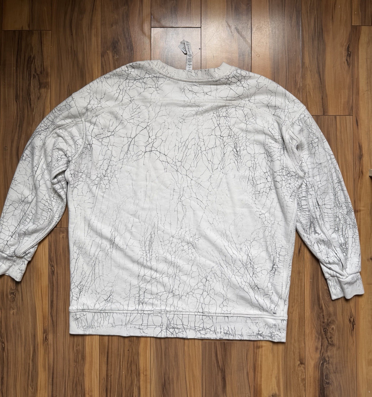 lululemon Crackle Pattern Pullover Sweatshirt Whi… - image 5