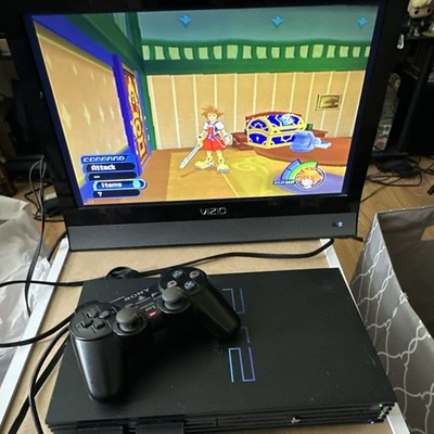Sony PlayStation 2 PS2 Slim Black Console DualShock Controller NTSC-U/C SCPH