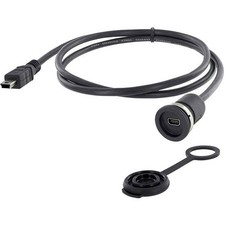 encitech 1310-1011-01 Mini USB 2.0 Type B Socket with Encitec Mounting Frame