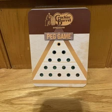 new CRACKER BARREL Peg Game "Give-a-Gift" w/ Gift Card Holder Tin Container