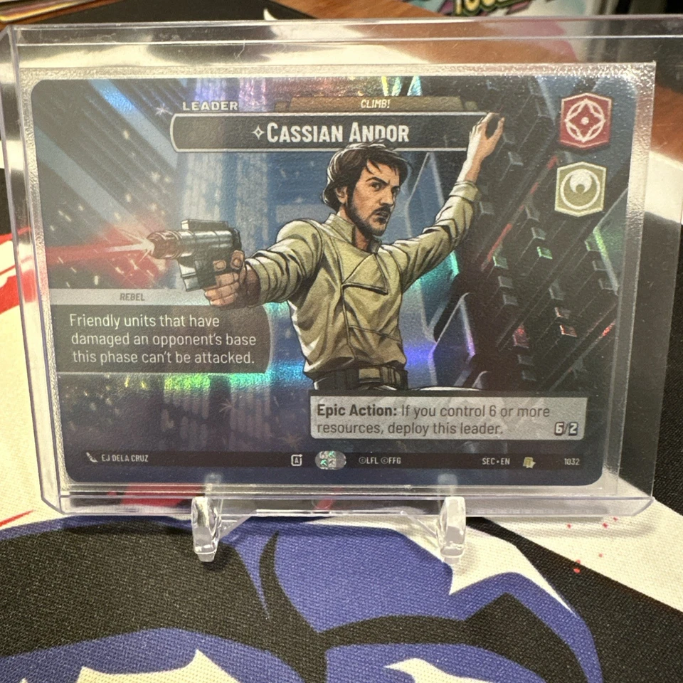 Star Wars Unlimited Cassian Andor - Climb! Showcase NM - Image 2 of 2