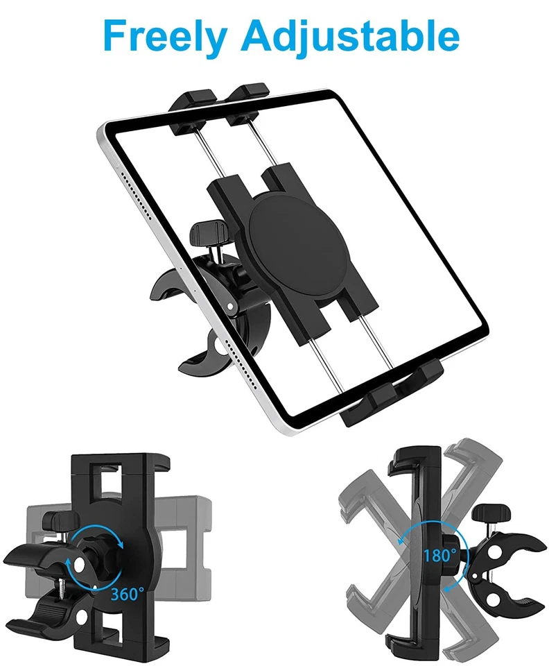 Supporto Tablet Asta Microfono, Porta Tablet Mic Microfono Musica Manubrio Con R - Immagine 4 di 4