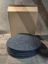 (QTY 5) Norton 66261052005 20 In. 3-1/4 In. Fine Grit Black High Stripping Pad